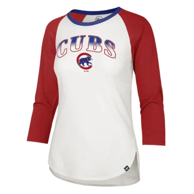 Savings Galore Chicago Cubs Women's Arch Fade Splitter Raglan Tee Shirt