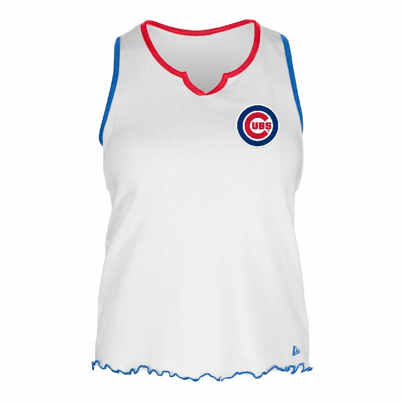 Weekend Savings Sensation Chicago Cubs Women's Bullseye Fitted Tank Top