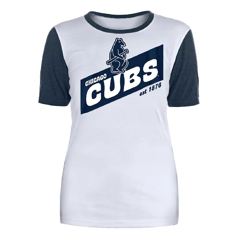 Huge Savings Chicago Cubs Women's Two-Sided 1914 T-Shirt