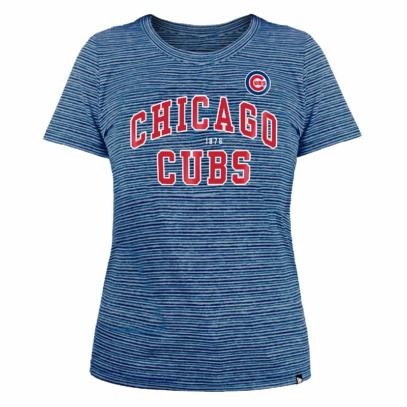 Final Offer Chicago Cubs Women's Bullseye Block Crew T-Shirt