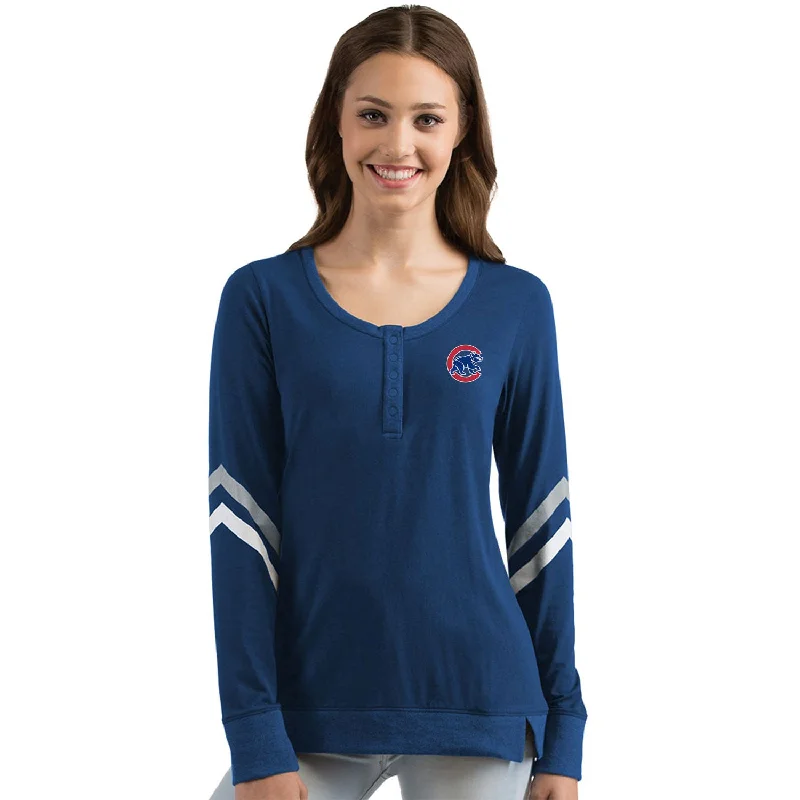 Mega Sale Chicago Cubs Women's Contend Long Sleeve Scoop T-Shirt