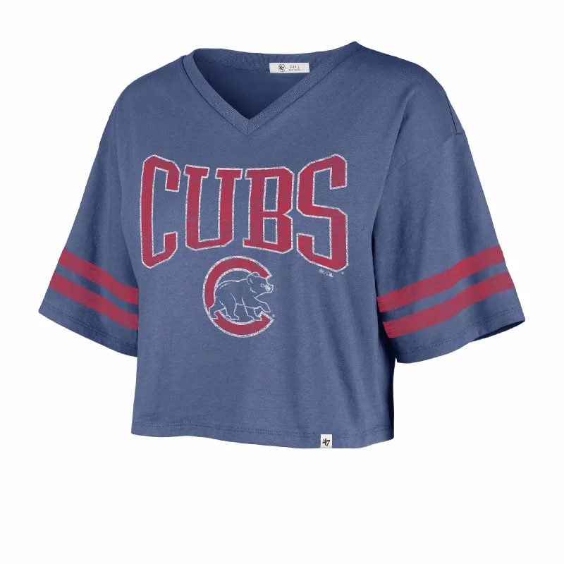 Early Access Chicago Cubs Women's Fanfare Sporty Cropped T-Shirt