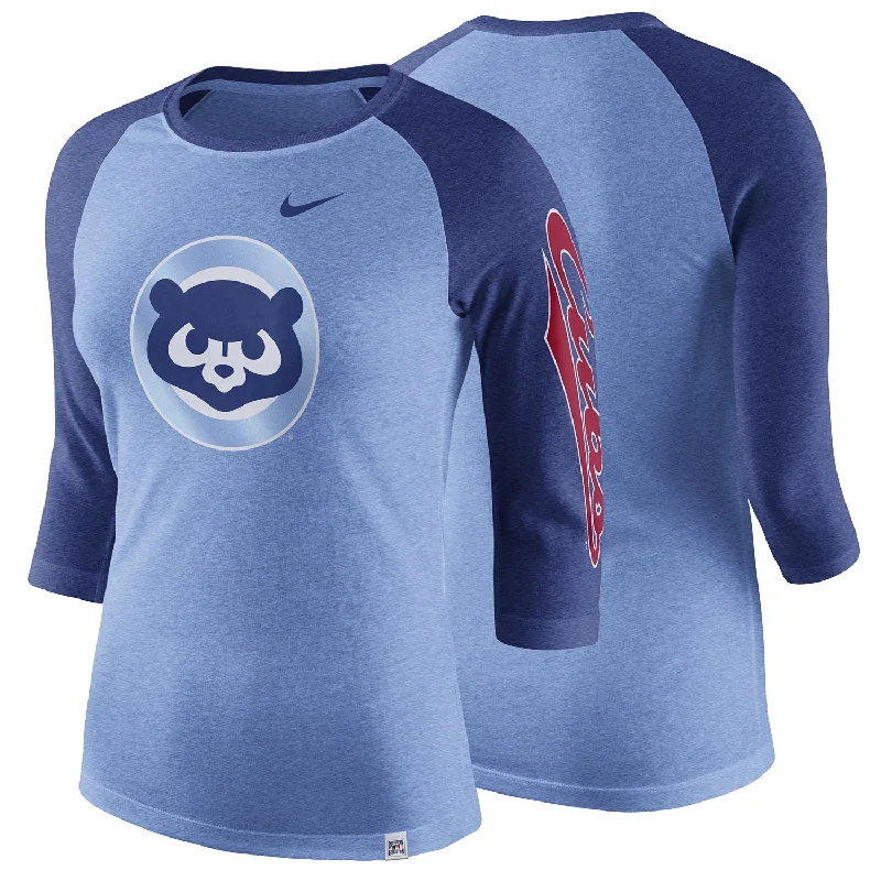 Clearance Event Chicago Cubs Women's Nike Cooperstown Tri-Blend 3/4-Sleeve Raglan T-Shirt Clearance Event Chicago Cubs Women's Nike Cooperstown Tri-Blend 3/4-Sleeve Raglan T-Shirt