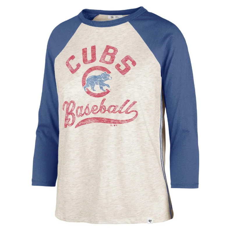 Deep Discounts Chicago Cubs Women's Retro Daze 3/4-Sleeve Raglan T-Shirt