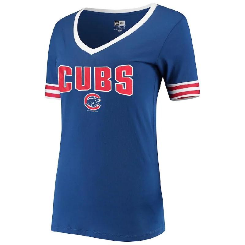 Lowest Price Chicago Cubs Women's Road Warrior V-Neck T-Shirt
