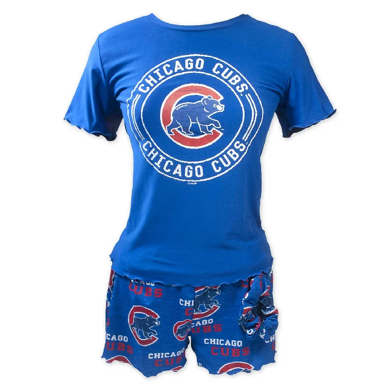 Weekend Discounts to Delight Chicago Cubs Womens Short Sleeve T-Shirt & Short Sleep Set Weekend Discounts to Delight Chicago Cubs Womens Short Sleeve T-Shirt & Short Sleep Set
