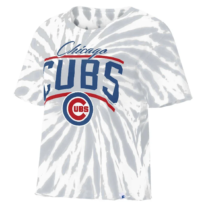 Shop and Save Chicago Cubs Women's Starter Tie Dye Zone Blitz T-Shirt