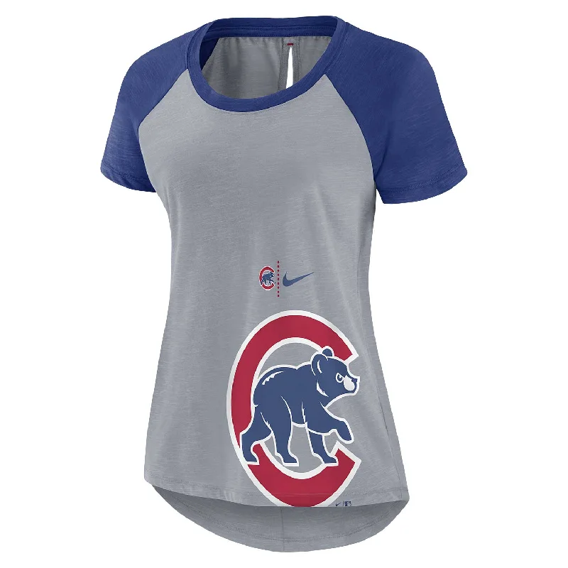 Special Discount Chicago Cubs Women's Summer Breeze Slit-Back T-Shirt
