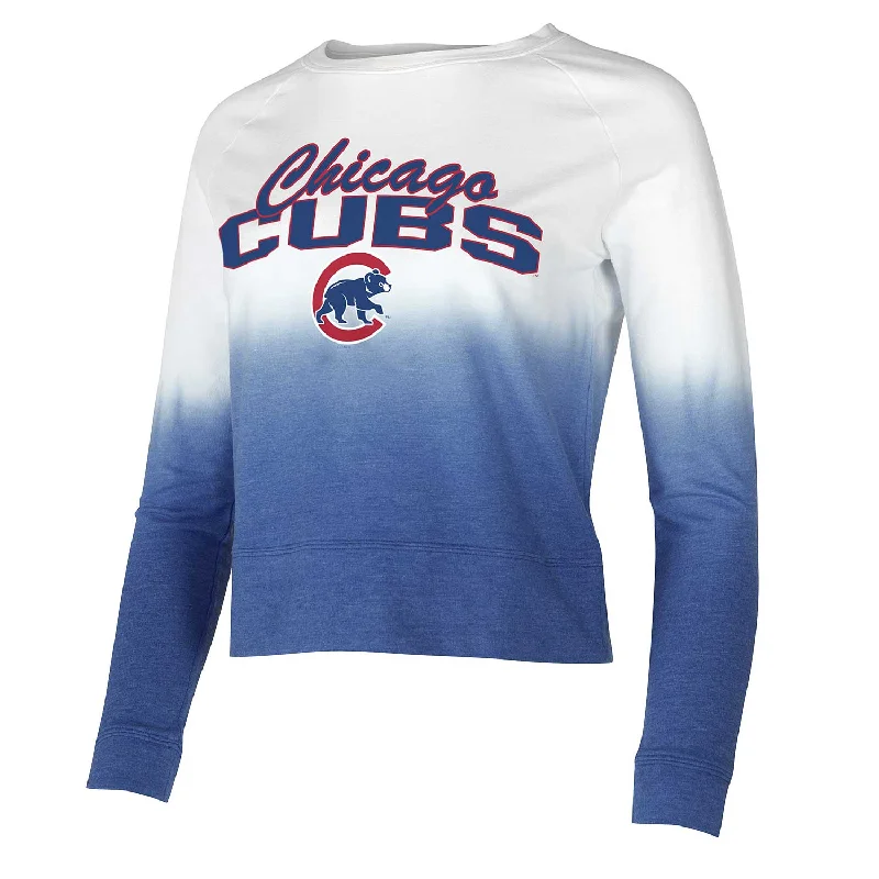 Now or Never Chicago Cubs Women's Team Dye Long Sleeve Lounge Shirt