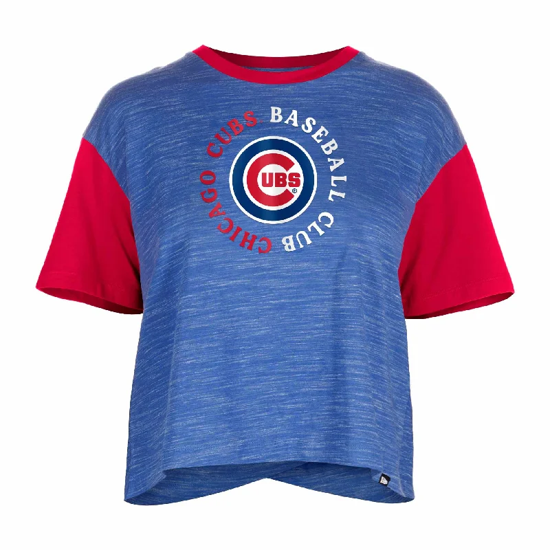 Weekend Savings Sensation Chicago Cubs Women's Two Tone Baseball Club T Shirt