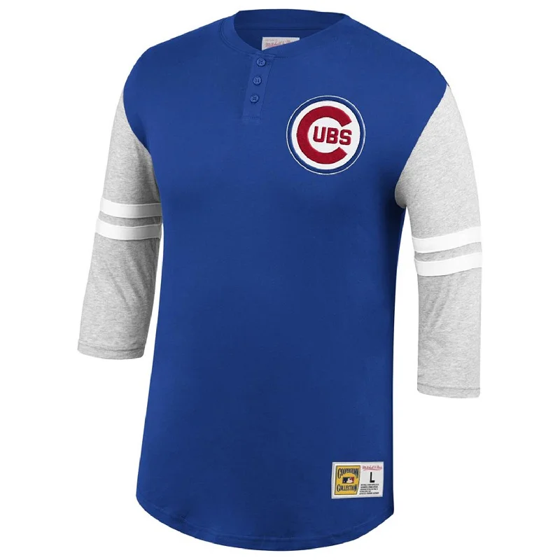 The Best Prices Chicago Cubs Youth 3/4 Sleeve Henley Shirt