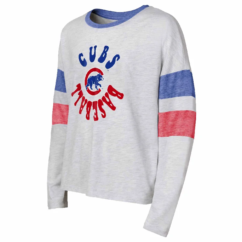 Bargain Blast Chicago Cubs Youth Girls Double Header Long Sleeve T