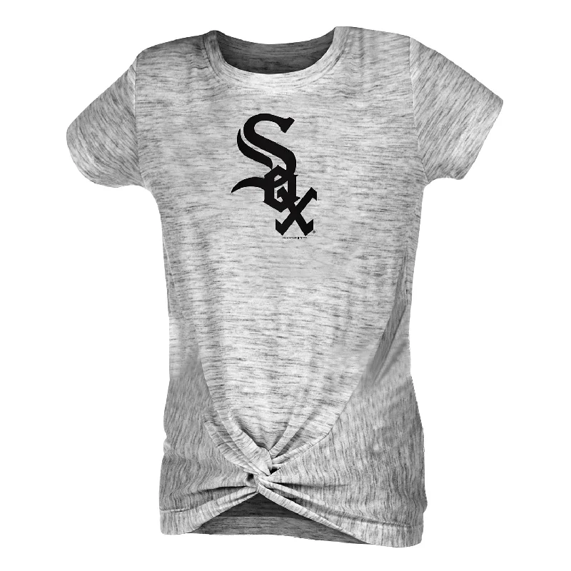 Clearance Items Chicago White Sox Youth Girls Space Dye Short Sleeve T-Shirt