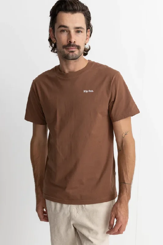 Overstock Sale Classic Brand Tee - Chocolate