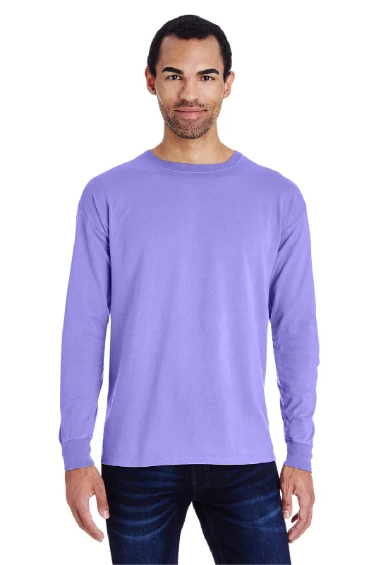 Bargain Bin ComfortWash By Hanes Mens Long Sleeve Crewneck T-Shirt - Lavender Purple Bargain Bin ComfortWash By Hanes Mens Long Sleeve Crewneck T-Shirt - Lavender Purple