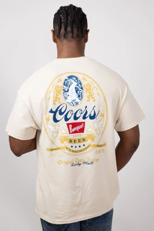 Bargain Prices Coors Banquet Heritage T-Shirt for Men in Sand | 14870-867A-SAND