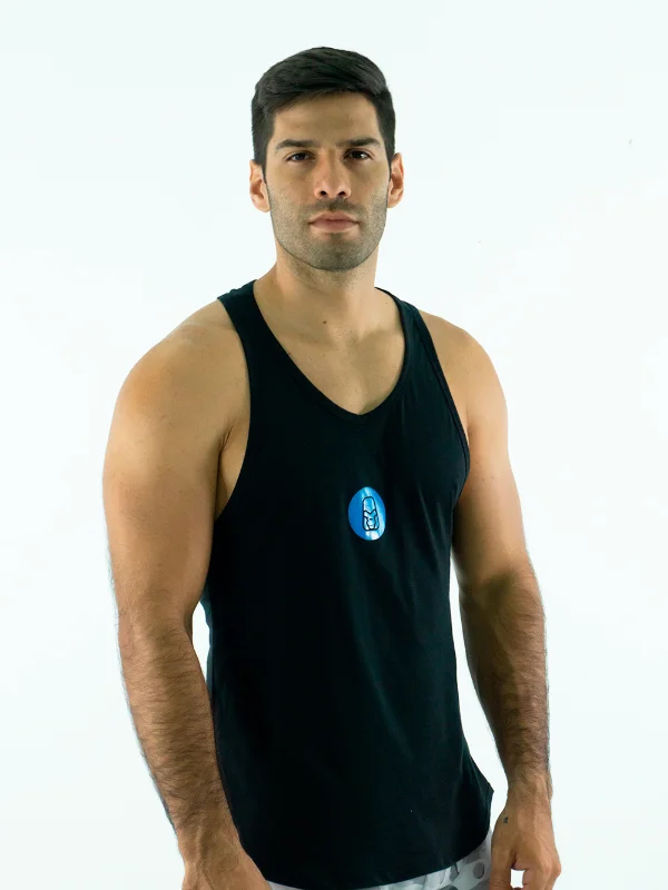 Flash Sale Men's Cotton Muscle Shirt- Black