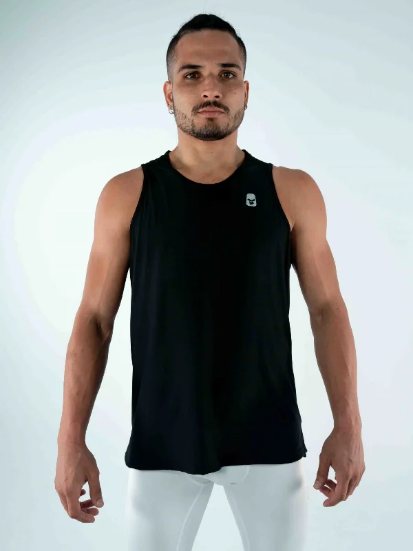 Don't Miss Out Men's -Sleeveless Mesh top- Black