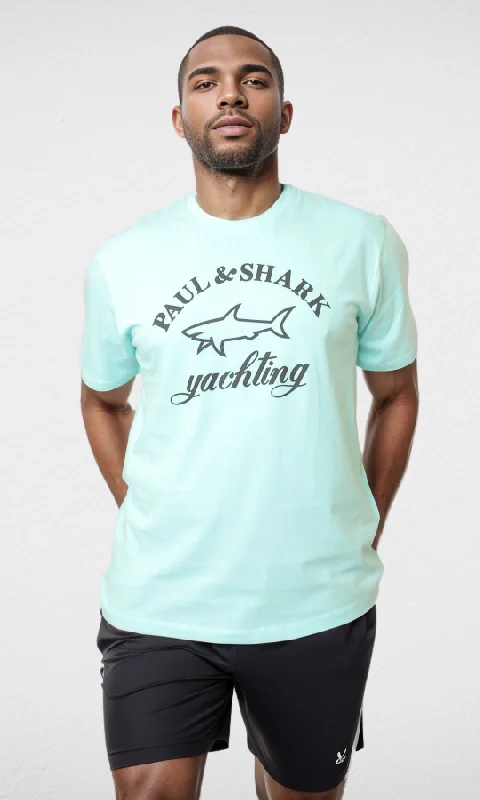 Limited Availability Men Basic Paul & Shark T-shirt (Mint)