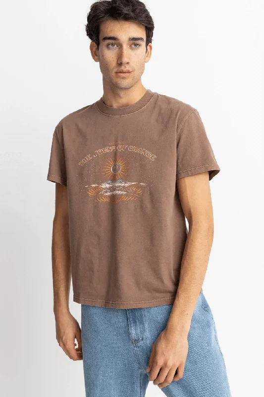 Time-Limited Offer COSMIC BAND SS T-SHIRT - BROWN