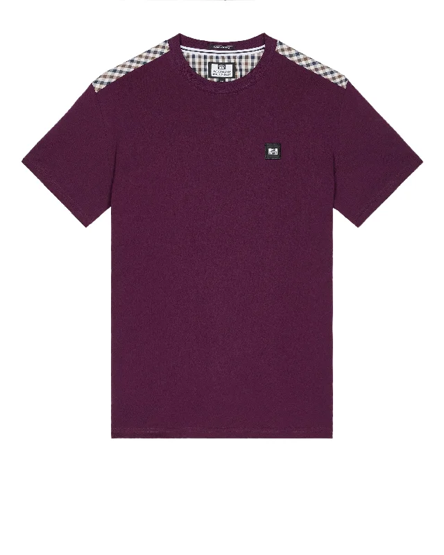 Low Prices Diaz T-Shirt Acai Berry/Mid House Check