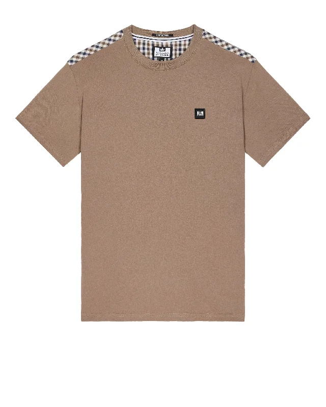 Crazy Deals Diaz T-Shirt Mocha Brown/Mid House Check