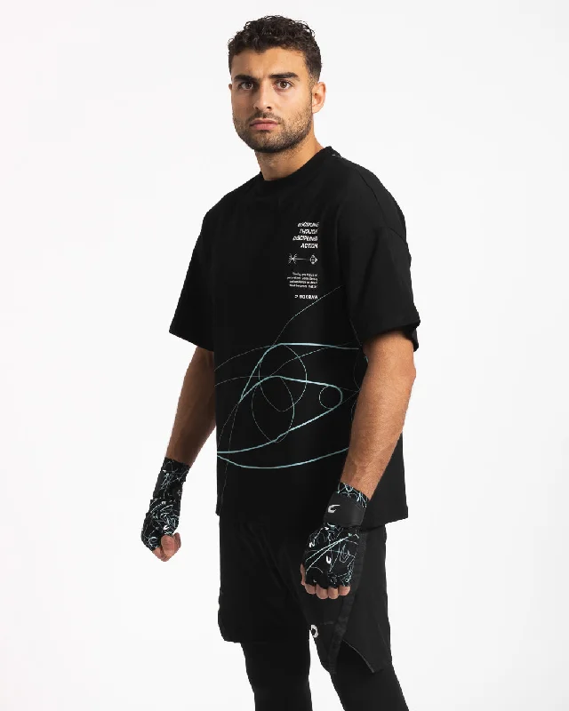 Weekend Bargains Just for You Disciplined Thought/Action Oversized T-Shirt - Black