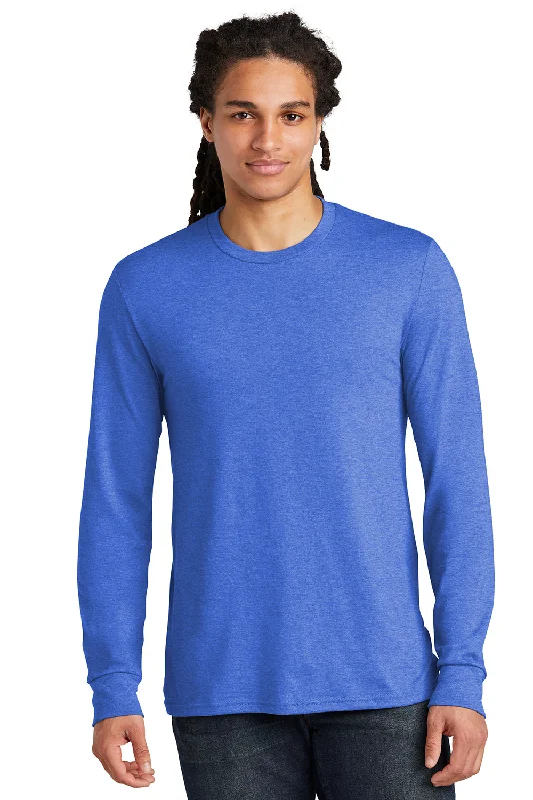 Weekend Discounts to Snag District Mens Perfect Tri Long Sleeve Crewneck T-Shirt - Royal Blue Frost Weekend Discounts to Snag District Mens Perfect Tri Long Sleeve Crewneck T-Shirt - Royal Blue Frost