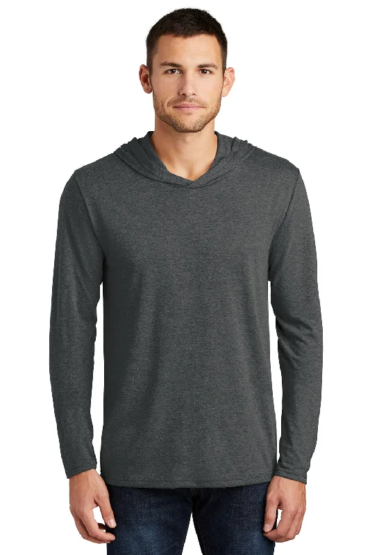 Weekend Bargains to Indulge In District Mens Perfect Tri Long Sleeve Hooded T-Shirt Hoodie - Black Frost Weekend Bargains to Indulge In District Mens Perfect Tri Long Sleeve Hooded T-Shirt Hoodie - Black Frost