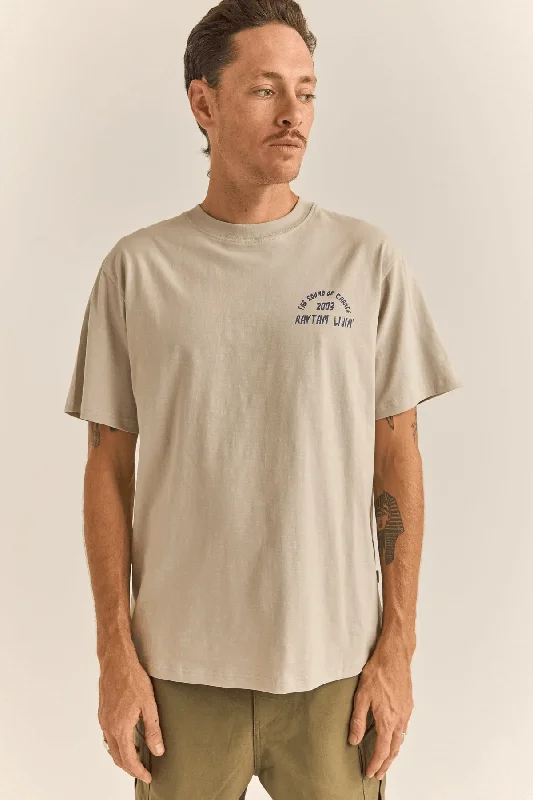 Special Price DOWN UNDER SLUB SS T-SHIRT - STONE