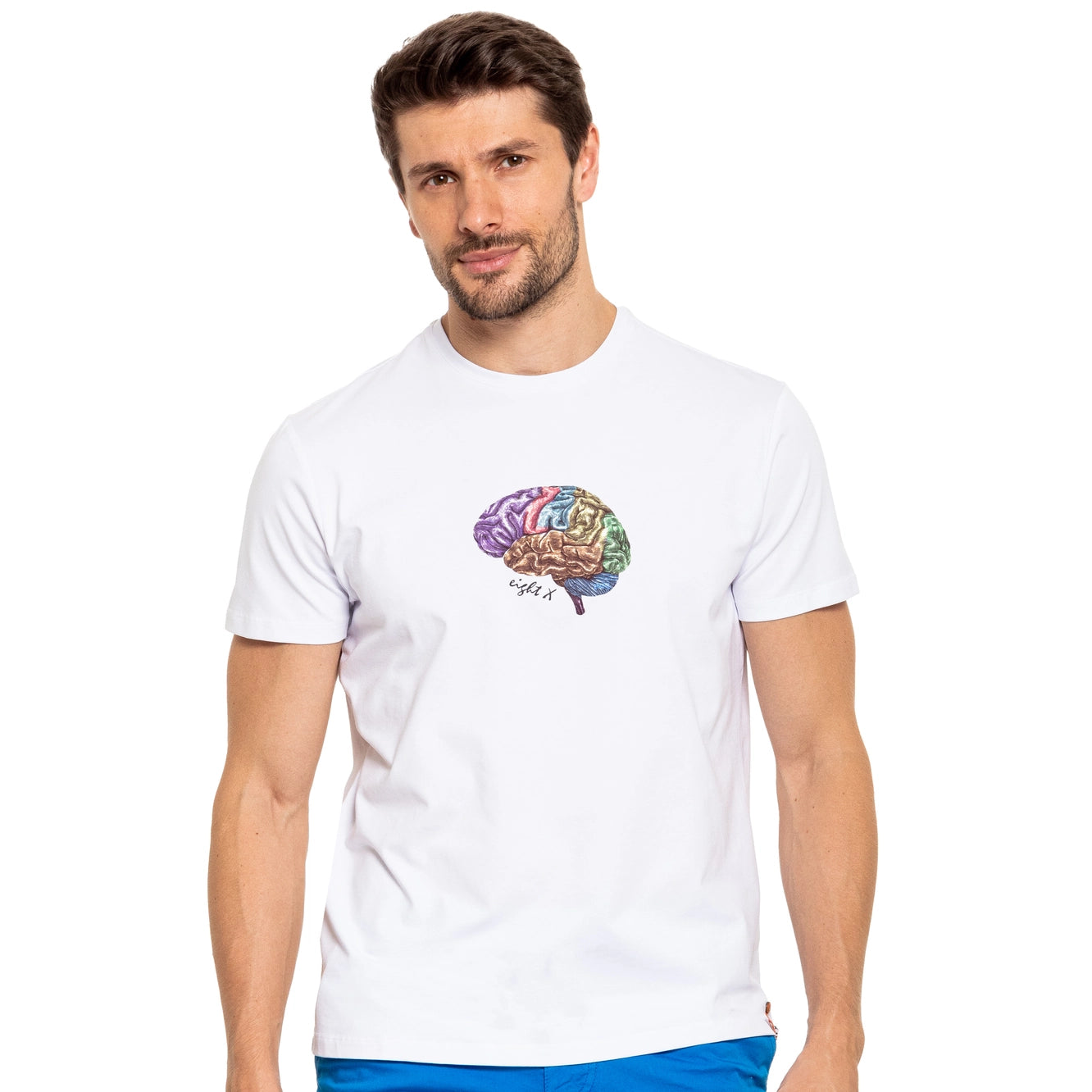 Big Deal Eight X Brain graphic t-shirt white