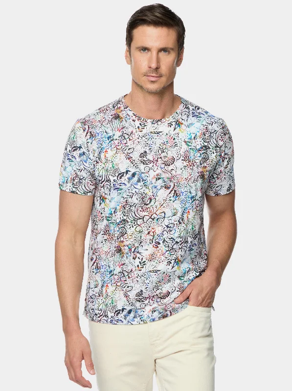 Value Deals FLORAL FUSION SHORT SLEEVE T-SHIRT