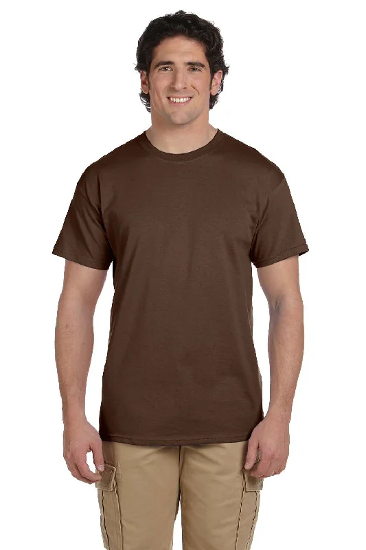 Online Exclusive Fruit Of The Loom Mens HD Jersey Short Sleeve Crewneck T-Shirt - Chocolate Brown - Closeout Online Exclusive Fruit Of The Loom Mens HD Jersey Short Sleeve Crewneck T-Shirt - Chocolate Brown - Closeout