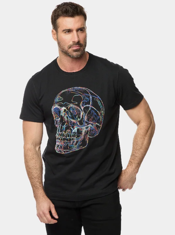 Referral Discount GLOWING SKULL SHORT SLEEVE T-SHIRT