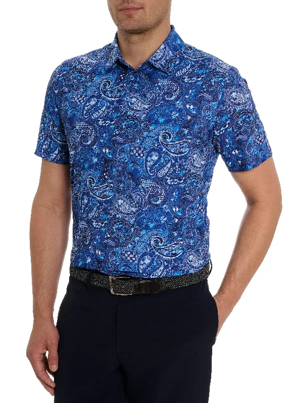 Hurry Up GOLDEN PAISLEY POLO