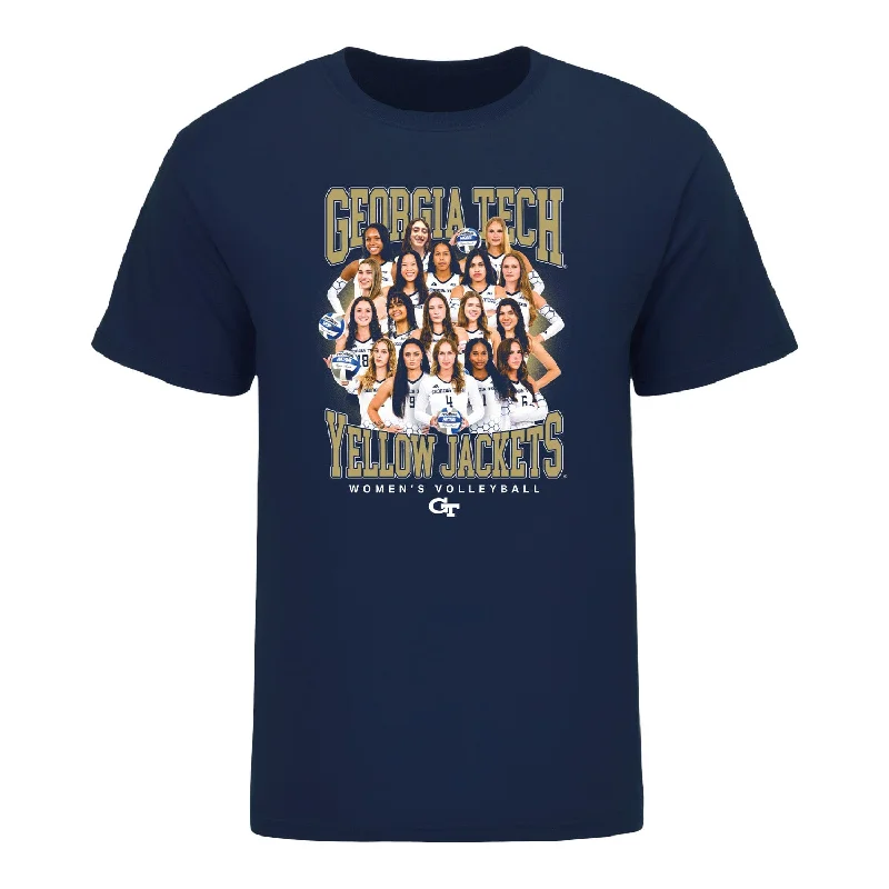 Price Reduction Georgia Tech Yellow Jackets 2024-2025 Women's Volleyball Team T-Shirt