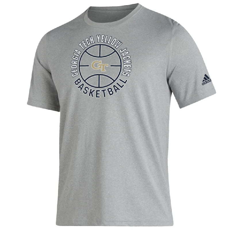 Limited Time Discount Georgia Tech Adidas Locker Room Creator Grey T-Shirt