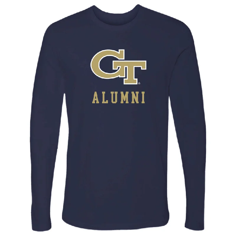 Midnight Sale Georgia Tech Yellow Jackets Logo Alumni Long Sleeve