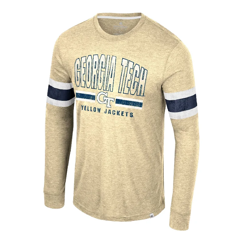 Super Savings Georgia Tech Yellow Jackets You Must Live Long Sleeve Navy T-Shirt