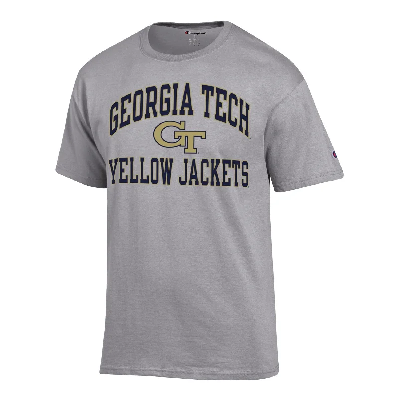 The Best Prices Georgia Tech Yellow Jackets Wordmark Grey T-Shirt