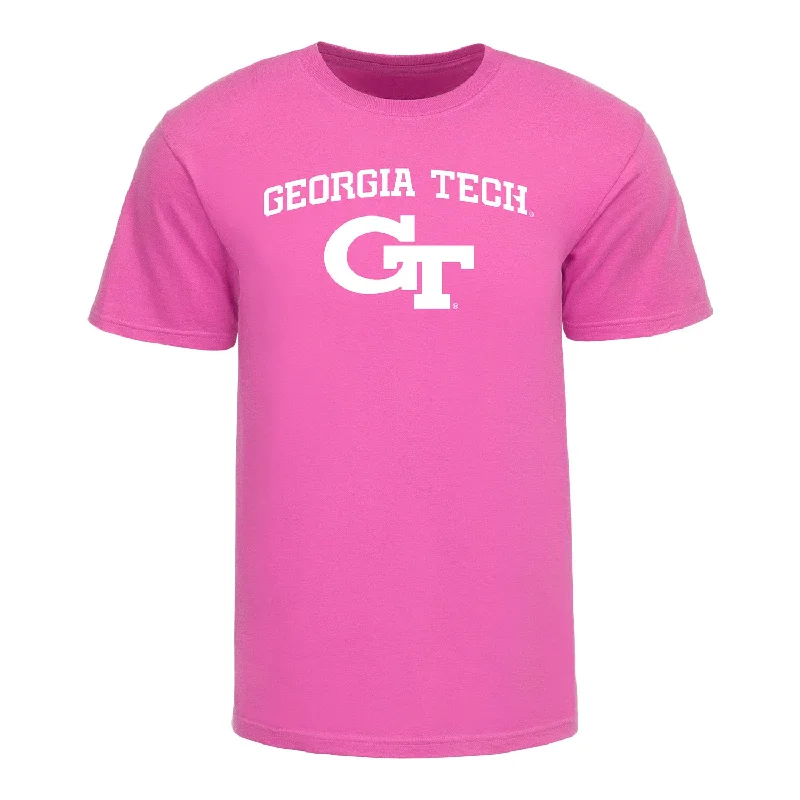 Overstock Georgia Tech Yellow Jackets Pink Out T-Shirt