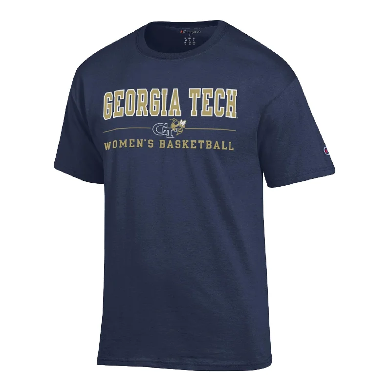 Unmissable Offer Georgia Tech Yellow Jackets Women's Basketball Navy T-Shirt