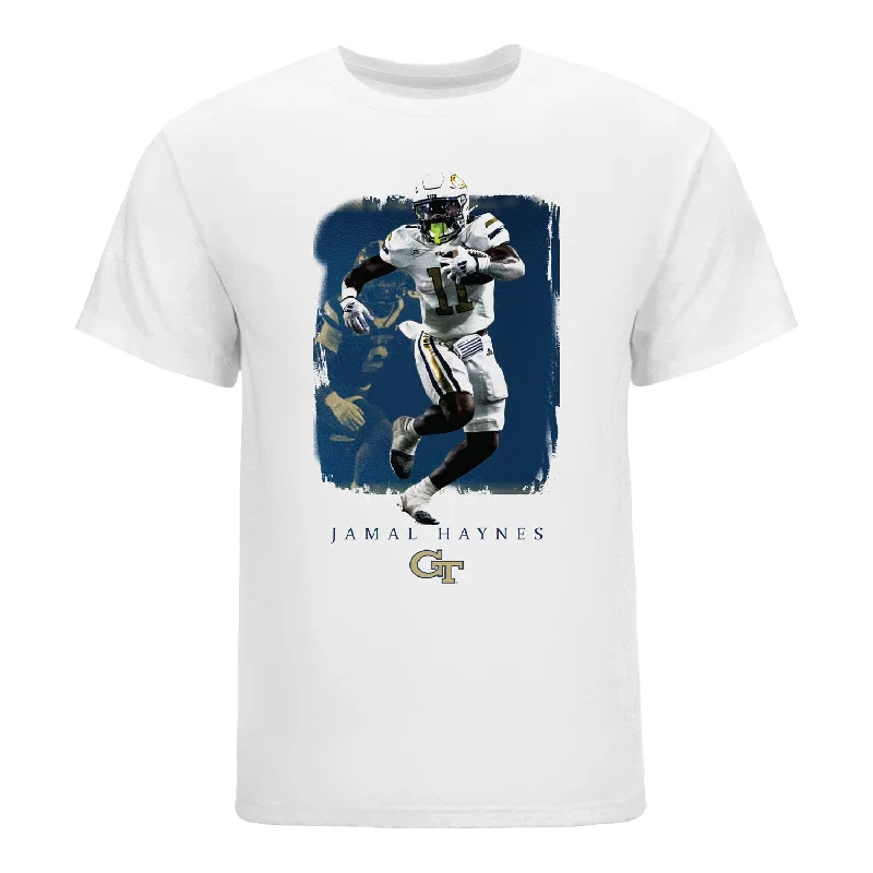 Massive Deals Georgia Tech Yellow Jackets Football Student Athlete Spotlight T-Shirt #11 Jamal Haynes