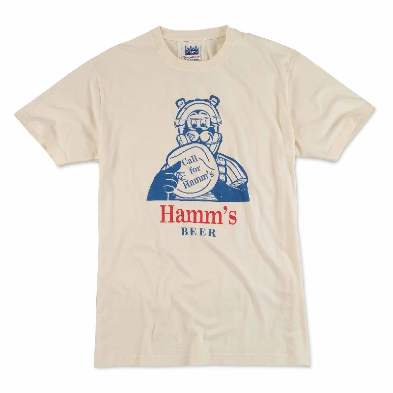 Weekend Shopping Extravaganza Hamm's Beer Baseball Catcher Brass Tacks 2 Cream T Shirt Weekend Shopping Extravaganza Hamm's Beer Baseball Catcher Brass Tacks 2 Cream T Shirt
