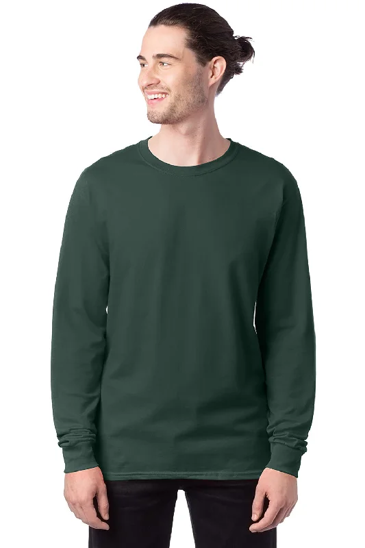 Price Reduction Hanes Mens ComfortSoft Long Sleeve Crewneck T-Shirt - Athletic Dark Green Price Reduction Hanes Mens ComfortSoft Long Sleeve Crewneck T-Shirt - Athletic Dark Green