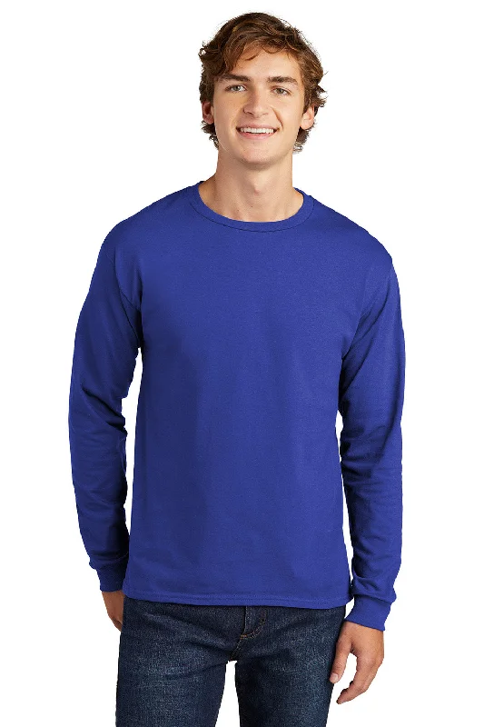 Don’t Miss Out Hanes Mens ComfortSoft Long Sleeve Crewneck T-Shirt - Deep Royal Blue Don’t Miss Out Hanes Mens ComfortSoft Long Sleeve Crewneck T-Shirt - Deep Royal Blue