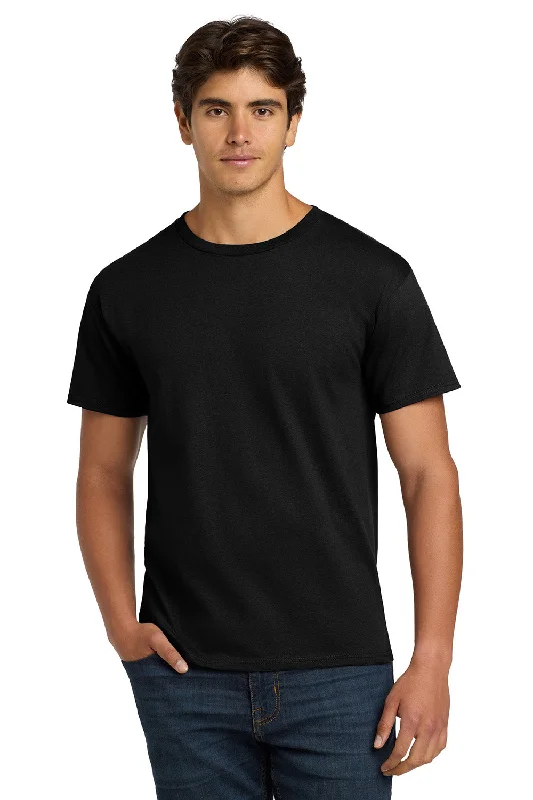 Quick Deals Hanes Mens ComfortSoft Short Sleeve Crewneck T-Shirt - Black