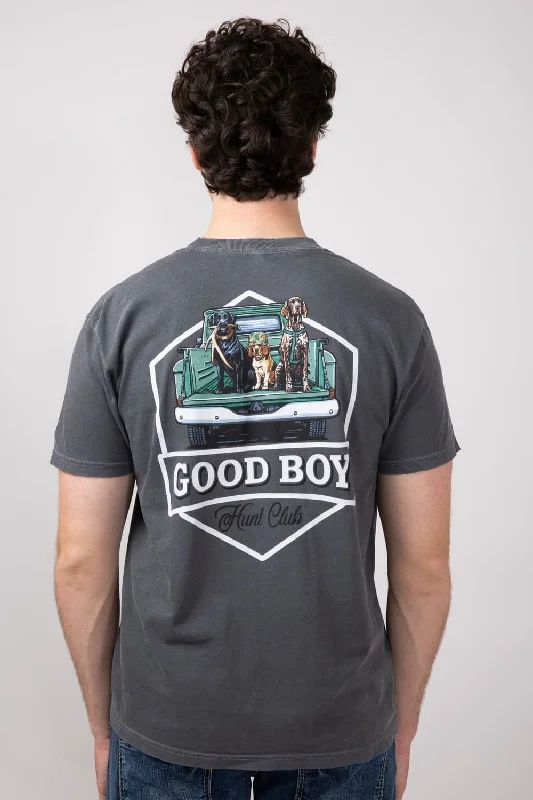 Discount Days Hunt Club Dog T-Shirt for Men in Pepper | 2207-PEPPER