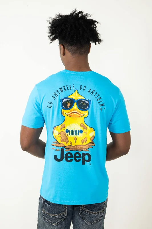 Huge Discounts Jeep Muddy Duck T-Shirt in Blue | 3813-BLUE