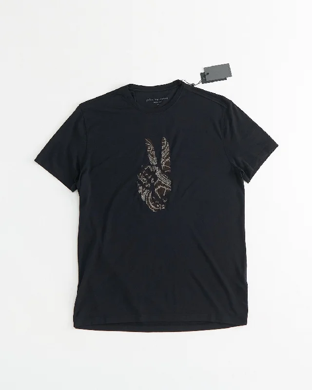 Savings Galore Ss Crew Tee - Peace Embroidery